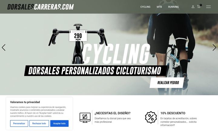 Screenshot of dorsalescarreras.com