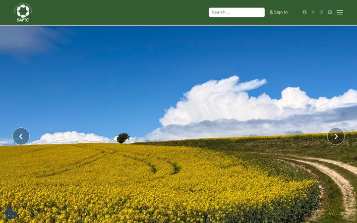 Snímek obrazovky dorset-aptc.gov.uk