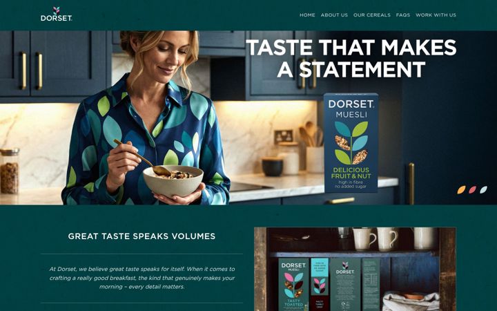 Zrzut ekranu dorsetcereals.co.uk