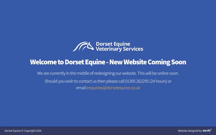 Screenshot of dorsetequine.co.uk