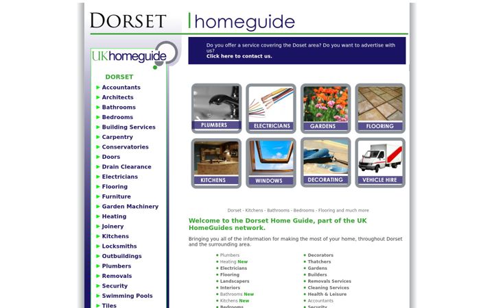 Screenshot of dorsethomeguide.co.uk