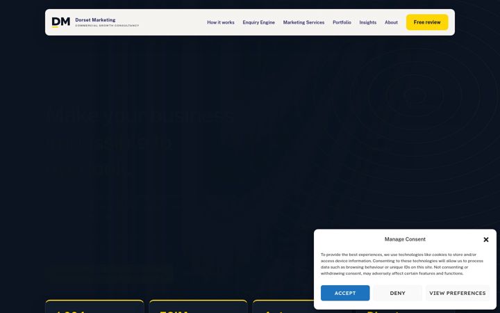 Screenshot of dorsetmarketing.co.uk