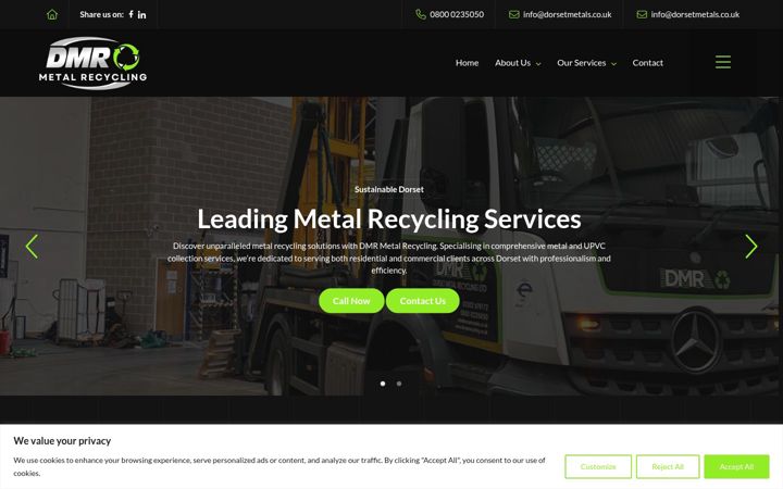 Screenshot of dorsetscrap.com