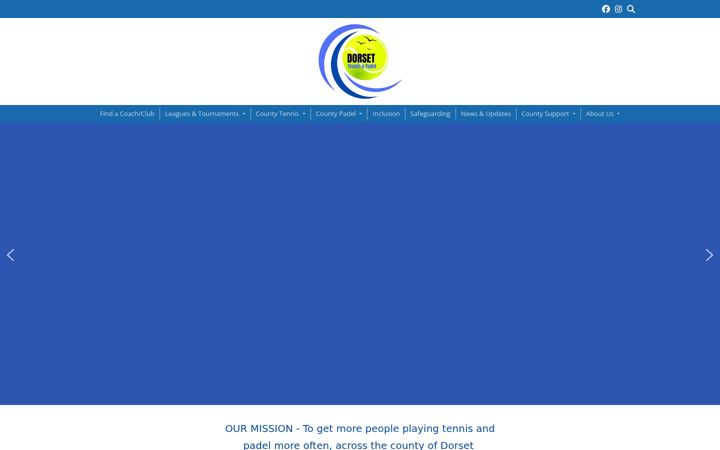Screenshot of dorsettennisandpadel.co.uk