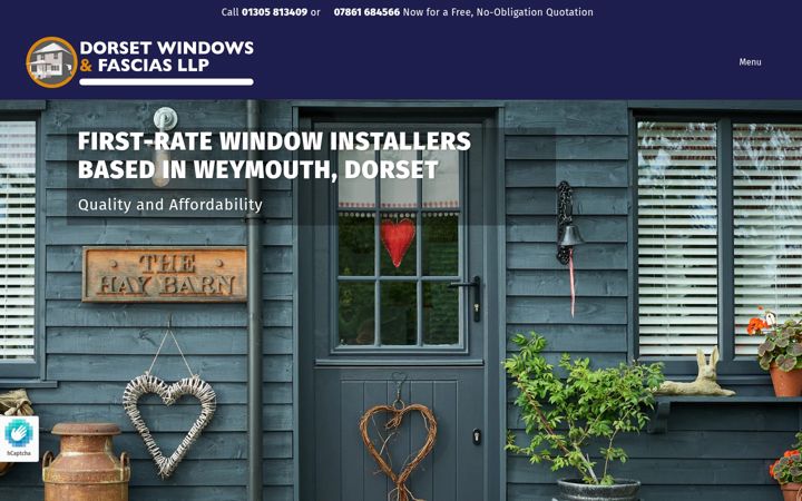 Screenshot of dorsetwindowsandfascias.co.uk