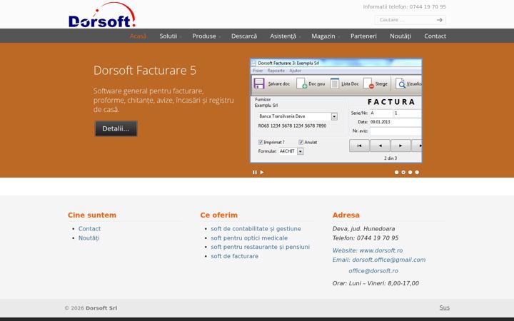 Screenshot of dorsoft.ro