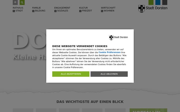 Screenshot of dorsten.de