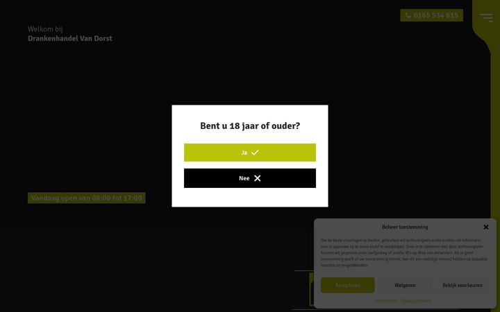 Screenshot of dorstig.nl