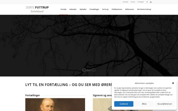 Snímek obrazovky dortefuttrup.dk