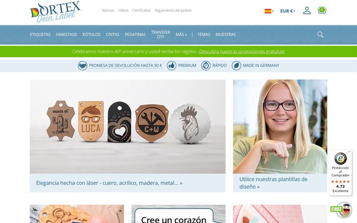 Screenshot of dortex.es