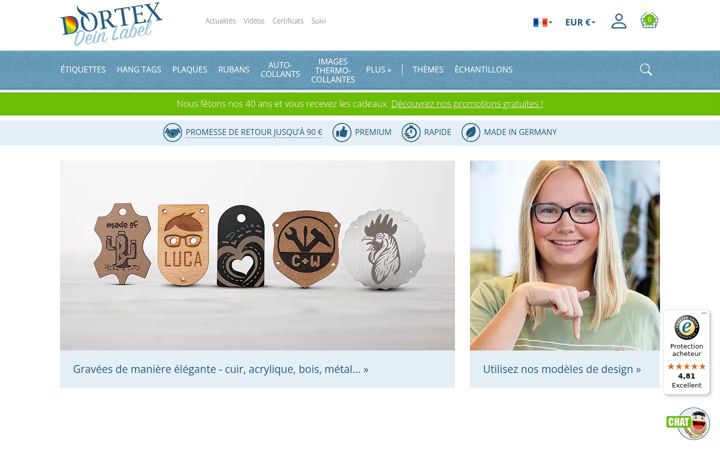 Screenshot of dortex.fr