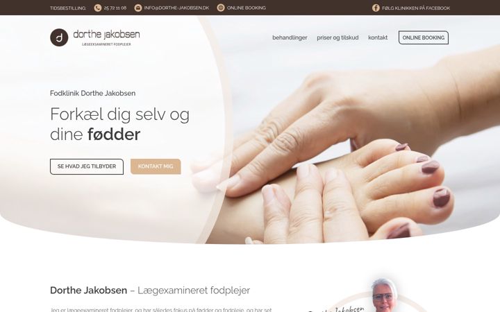 Snímek obrazovky dorthe-jakobsen.dk