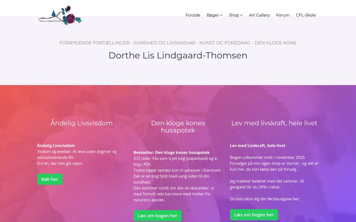 Snímek obrazovky dorthe-l-thomsen.dk