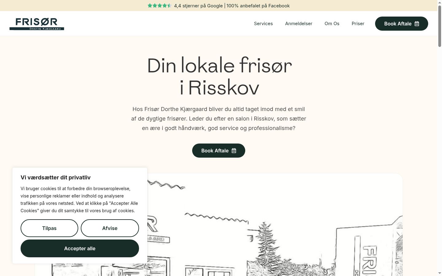 Snímek obrazovky baneru souhlasu zobrazeného před jakoukoli interakcí