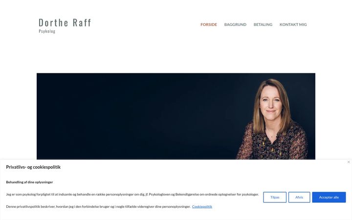 Snímek obrazovky dortheraff.dk