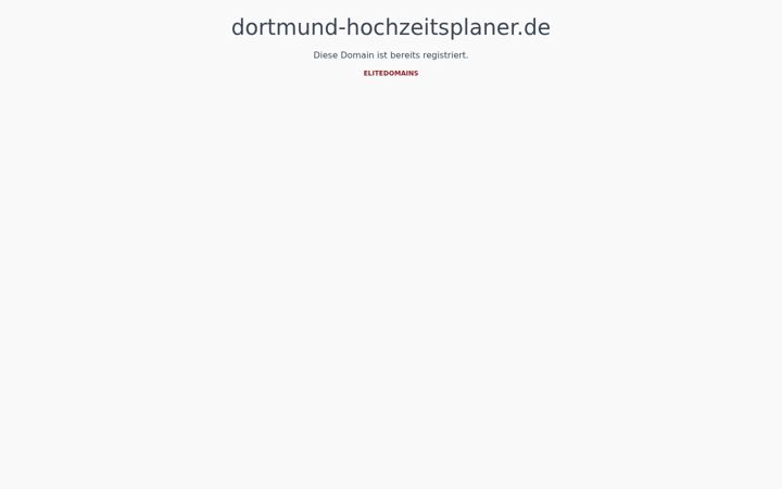 Ekraanipilt saidist dortmund-hochzeitsplaner.de