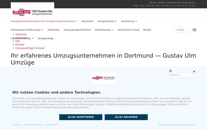 Screenshot di dortmund-umzuege.de