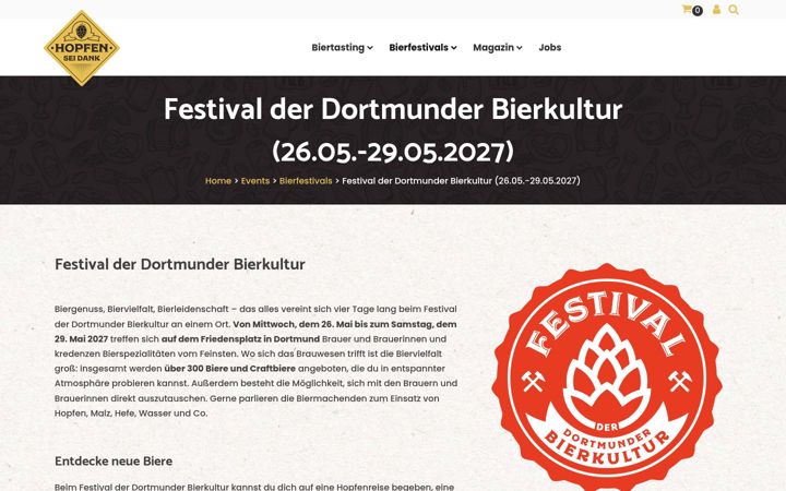 Screenshot of dortmunder-bierfestival.com