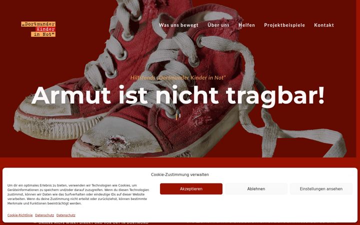 Screenshot di dortmunder-kinder-in-not.de