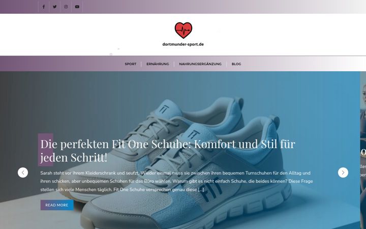 Screenshot di dortmunder-sport.de