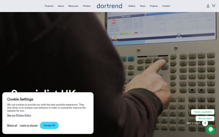 Snímek obrazovky dortrend.co.uk