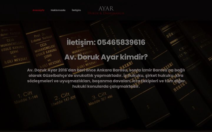 Screenshot of dorukayar.com