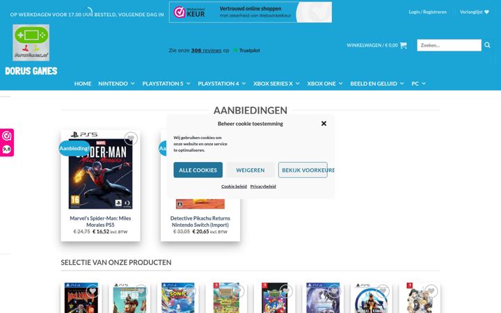 Screenshot of dorusgames.nl