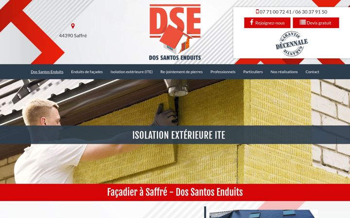 Captura de pantalla de dos-santos-enduits.fr