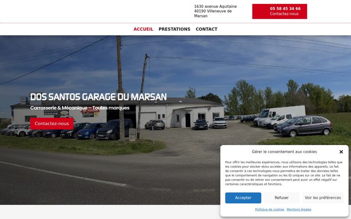 Captura de pantalla de dos-santos-garage-du-marsan.fr