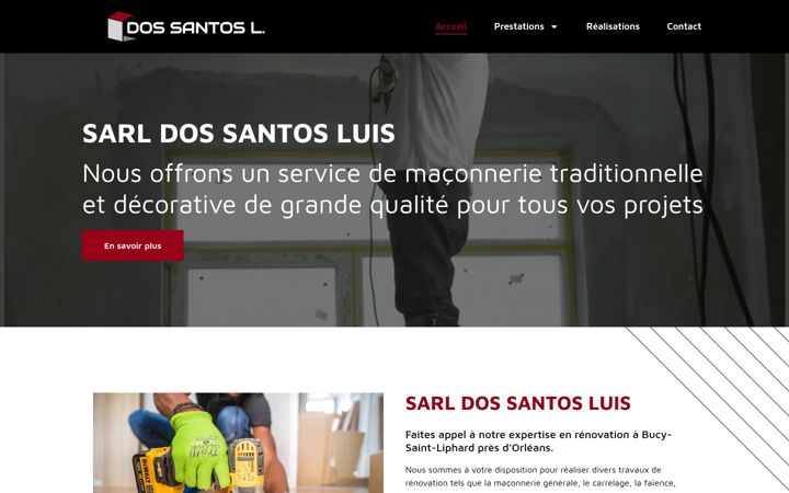 Screenshot of dos-santos-sarl.com