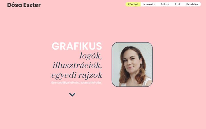 Screenshot of dosaeszter.hu