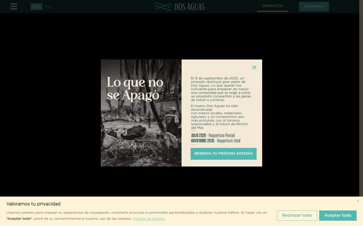 Screenshot του dosaguas.co