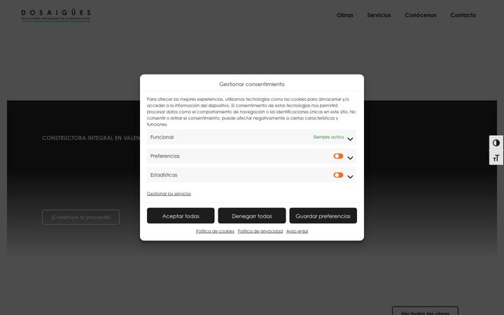 Screenshot of dosaigues.com