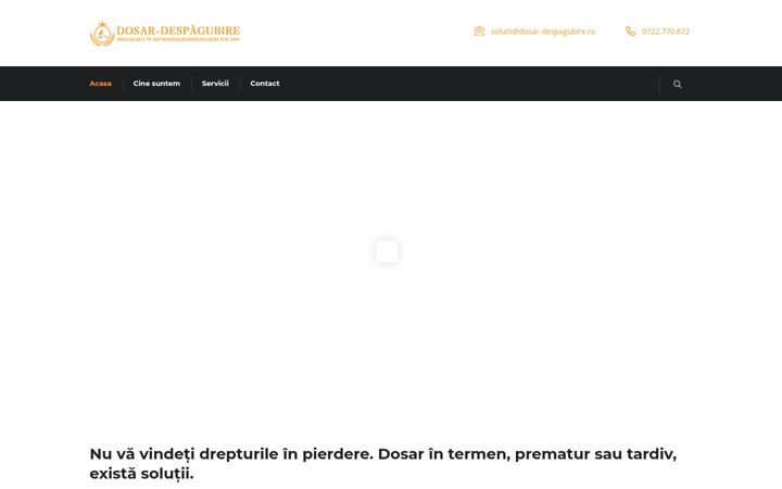 Screenshot of dosar-despagubire.ro