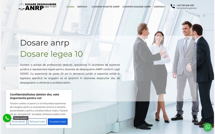 Screenshot of dosaredespagubireanrp.ro