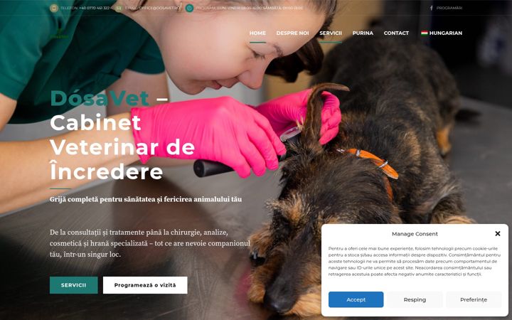 Screenshot of dosavet.ro