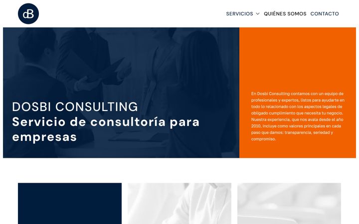 Screenshot of dosbiconsulting.com