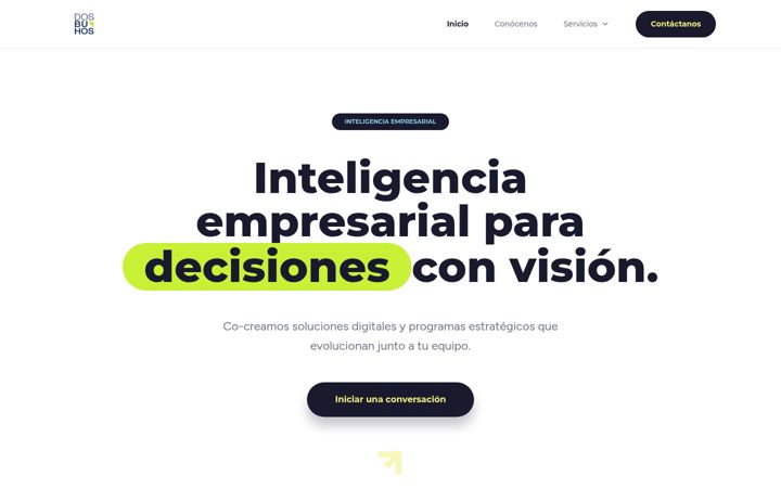 Screenshot of dosbuhos.co