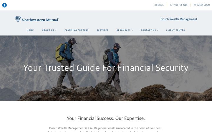 Screenshot of doschwealthmanagement.com