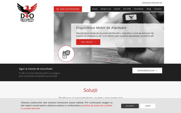 Screenshot of dosecurity.ro