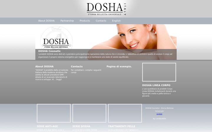 Screenshot di doshacosmetic.it