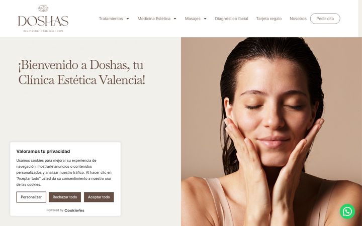 Screenshot of doshas.es