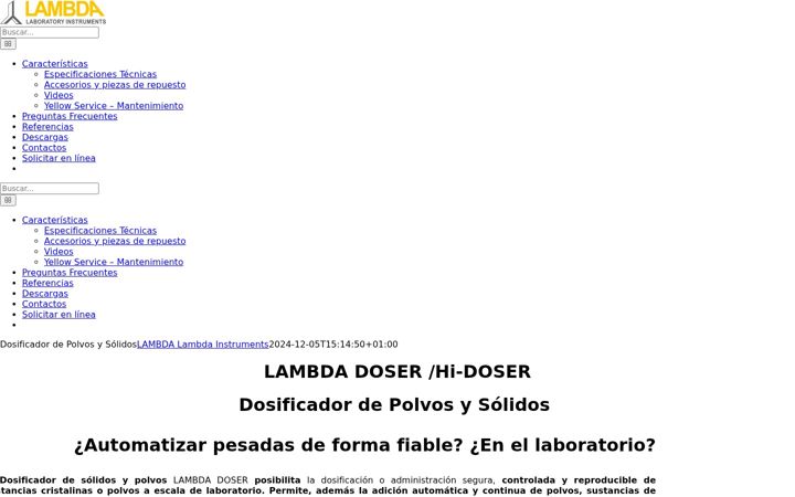 Screenshot of dosificacion-polvos.com