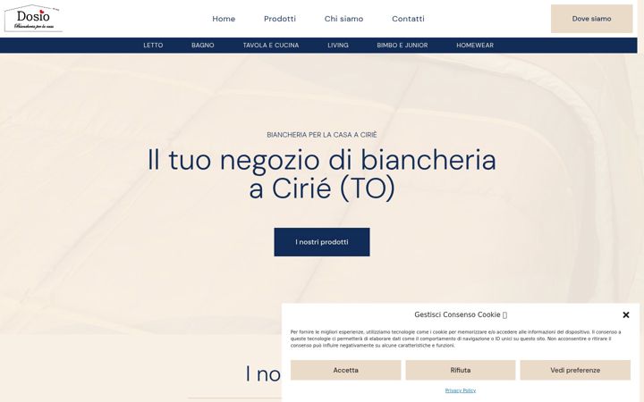 Screenshot di dosiobiancheria.it