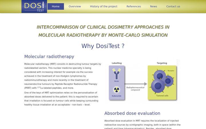 Captura de pantalla de dositest.fr