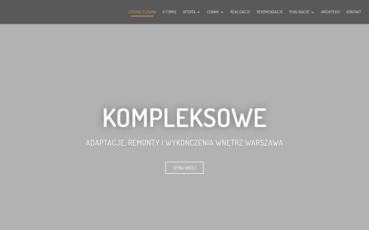Posnetek zaslona doskonalewnetrza.pl