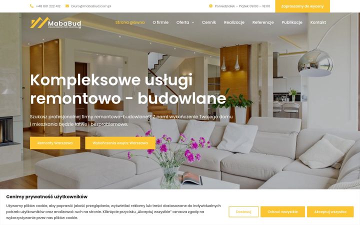 Posnetek zaslona doskonalewnetrze.pl