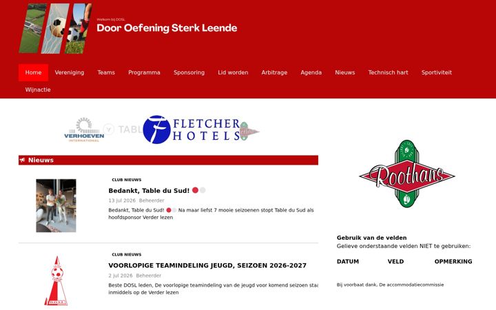Posnetek zaslona dosl.nl