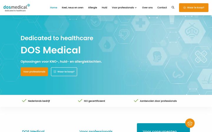Screenshot of dosmedical.nl