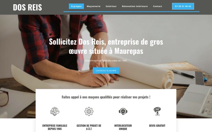 Captura de pantalla de dosreis-maconnerie-maurepas.fr